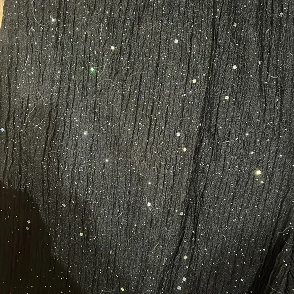 Cider Black Wide Leg Pants with Sparkle - Picture 2 of 3